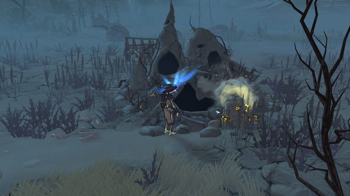 Sulfur can be found randomly in the Wasteland as smoking rocks with yellow tints - The Serpent Rogue: Ingredients for brewing potions - list - Potions - The Serpent Rogue Guide