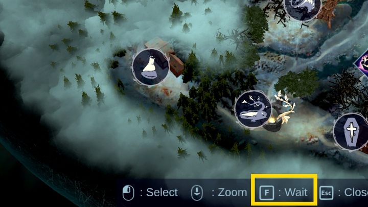 When you open the map, even as a Restless, you can select the Wait option - The Serpent Rogue: Beginners Guide - Basics - The Serpent Rogue Guide