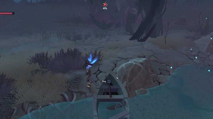 You can find this weapon on a boat near the Corrupted Tree in the Wasteland - The Serpent Rogue: Tool and weapon recipes and descriptions - Tools - The Serpent Rogue Guide