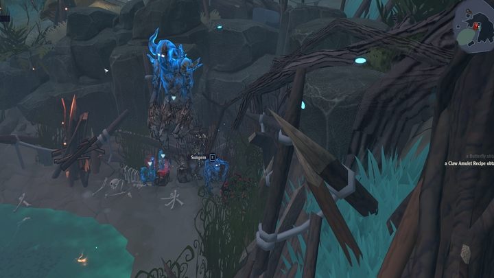 You can find the recipe in Dobhar-chu's Lair located behind the Swamp - The Serpent Rogue: Tool and weapon recipes and descriptions - Tools - The Serpent Rogue Guide