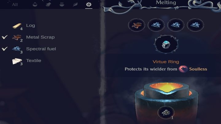 Recipe: 1x Metal Scrap + 3x Spectral Fuel - The Serpent Rogue: Tool and weapon recipes and descriptions - Tools - The Serpent Rogue Guide