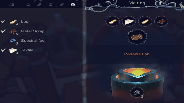 Lab recipe: 2x Log, 1x Textile, 1x Metal Scrap - The Serpent Rogue: Tool and weapon recipes and descriptions - Tools - The Serpent Rogue Guide