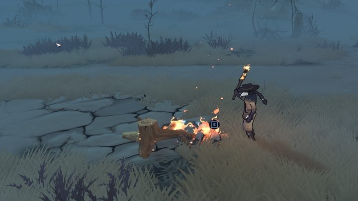 Use the torch to set fire to the logs to turn them into charcoal after a while - The Serpent Rogue: List of crafting materials - Tools - The Serpent Rogue Guide