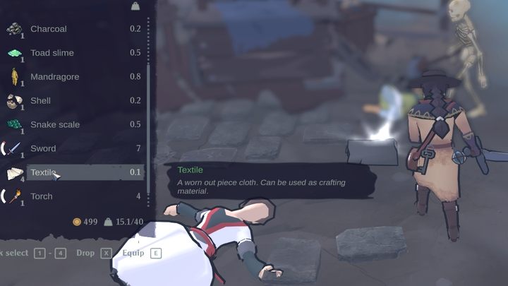 The easiest way to obtain Textiles is by robbing (or killing) humans who often have them in large quantities - The Serpent Rogue: List of crafting materials - Tools - The Serpent Rogue Guide