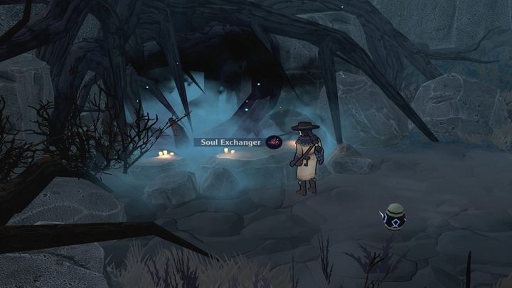 At the Undertaker, you will find an altar in the south - bring Corrupted Ember there (red and black stone, which you can sometimes find in Wasteland by destroying blisters) to obtain Soul Eater - The Serpent Rogue: List of crafting materials - Tools - The Serpent Rogue Guide