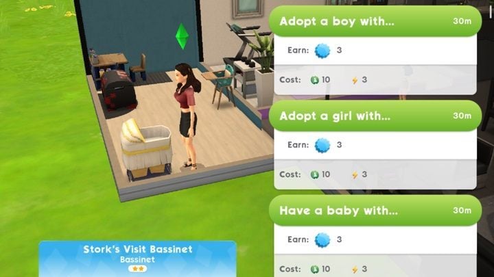 The Sims Mobile: Aging and Earning Traits