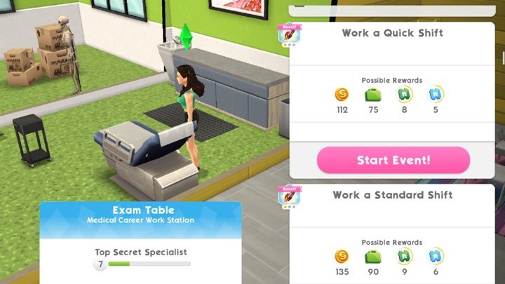 It is not difficult to calculate that in 7 hours you will receive more points from 7 short events - How to quickly develop stories in The Sims Mobile? - Starting tips - The Sims Mobile Game Guide
