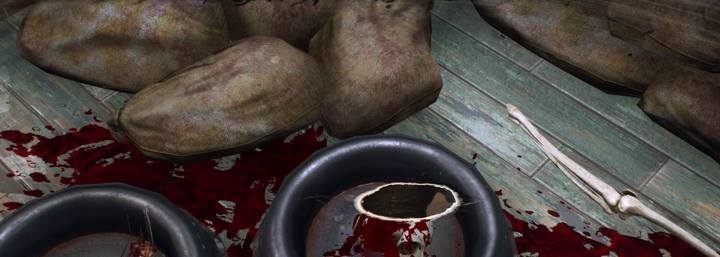 Use the Minds Eye to examine the bowl with body parts - Field Research | The Sinking City walkthrough - Side cases - The Sinking City Guide