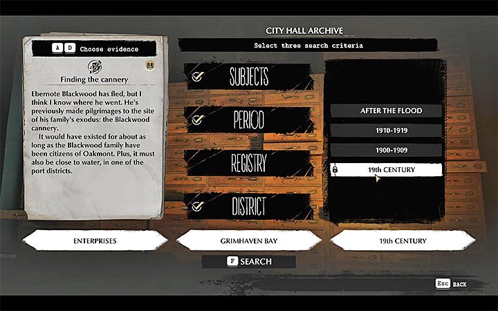Now you need to determine where the factory is located: visit the Oakmont City Hall - Deal with the Devil | The Sinking City walkthrough - Main cases - The Sinking City Guide