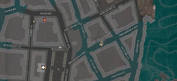 The last location you will visit is Coverside - Rest in Peace | The Sinking City walkthrough - Side cases - The Sinking City Guide