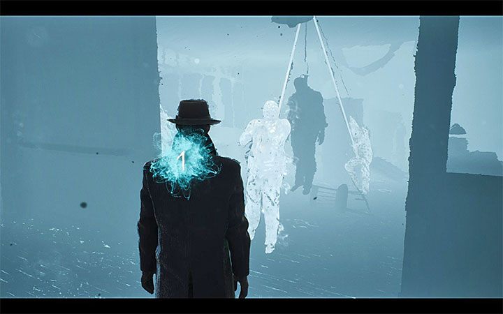 4) Retrocognition - The opportunity to use retrocognition only appears in selected locations marked with a magnifying glass icon - usually crime scenes and other locations where some events have occurred before - Conduct of investigations in The Sinking City - Basics - The Sinking City Guide