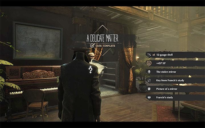 The criminal case / investigation is automatically closed after completing all main actions related to it - Conduct of investigations in The Sinking City - Basics - The Sinking City Guide