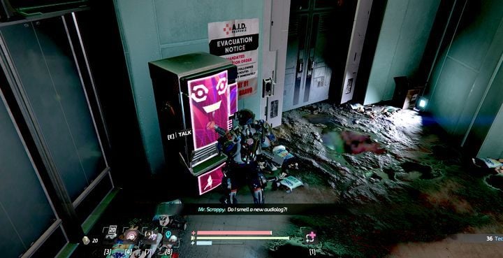 In addition, in the Jericho Seaside Court, on the top floor, you will find Mr - Mr. Scrappys Information and Audiologs | The Surge 2 - Audiologs - The Surge 2 Guide