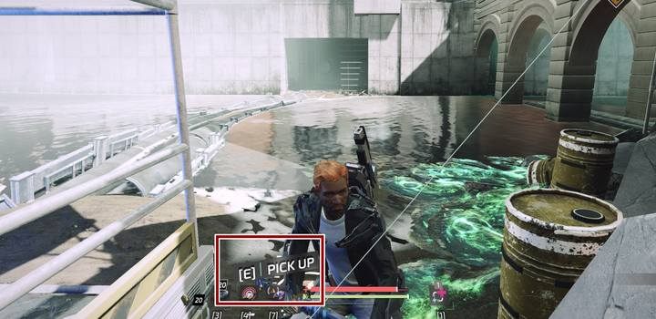 After crossing the river by the bridge near the MedBay by the Prison, descend to the lower level by walking through the building - Jericho - Downtown | Audiologs in The Surge 2 - Audiologs - The Surge 2 Guide