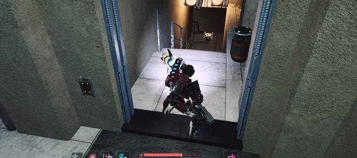 After opening the door with magnetic card found in the apartment during The Looter 1/2, you will find another audiolog on the stairs - Jericho - Downtown | Audiologs in The Surge 2 - Audiologs - The Surge 2 Guide