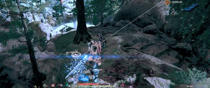 Follow the Mustang Hills trail near the base, take the stone stairs to the top, moving slightly off the main path - Gideons Rock | Audiologs in The Surge 2 - Audiologs - The Surge 2 Guide