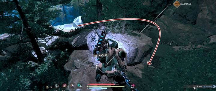 Youll find an audiolog on a rock around the corner - Gideons Rock | Audiologs in The Surge 2 - Audiologs - The Surge 2 Guide
