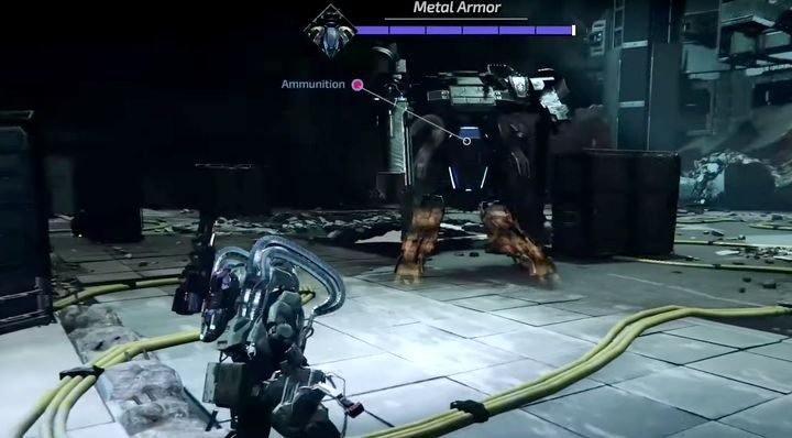 When you get into the arena, the boss will jump down from a higher level - A. I. D Command - The Lost Child | The Surge 2 Walkthrough - Main story - The Surge 2 Guide