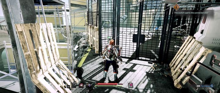 Behind the bridge stay left: you have to move through the building and get near the river to cross it - Jericho Seaside Court | The Surge 2 Walkthrough - Main story - The Surge 2 Guide