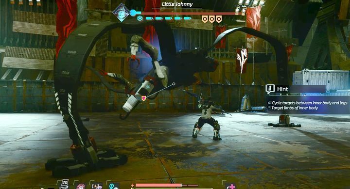 To eliminate this main boss of Terminal Z area, you must destroy all the coolant tanks on his body - Port Nixon - The Drug Lord | The Surge 2 Walkthrough - Main story - The Surge 2 Guide