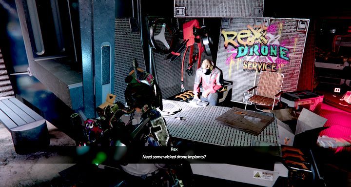 The April Fools quest in The Surge 2 will be commissioned by Rex, a drone parts dealer, upstairs at Jericho Seaside Court - Aprils Fool | Side mission in The Surge 2 - Side quests - The Surge 2 Guide