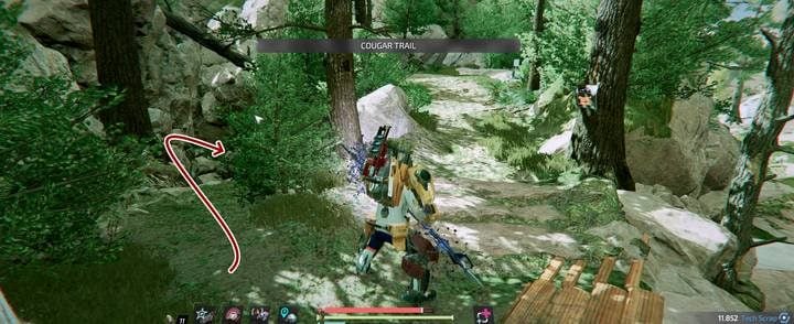 The second seed lies in a small hole behind the trees, at the beginning of the Cougar Trail - Garden Valley | Side mission in The Surge 2 - Side quests - The Surge 2 Guide