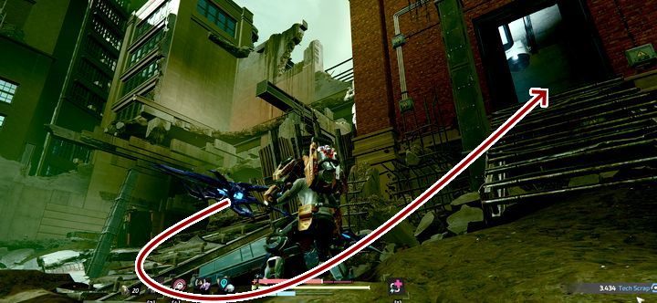 The entrance door is easy to miss as it is almost closed and you have to use force to open them - Delicatessen | Side mission in The Surge 2 - Side quests - The Surge 2 Guide