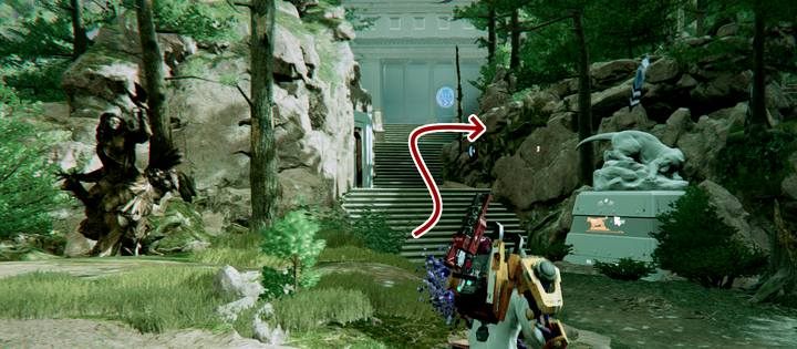 The Cougar Trail: a statue and plaques with the image of a puma will show you the way. - Gideons Rock - The Three Towers | The Surge 2 Walkthrough - Main story - The Surge 2 Guide