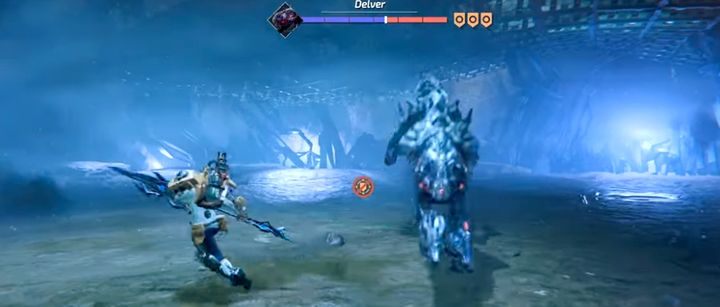 The enemy likes to make a quick attack after a charge when youre close - its can be easily parried despite its direction - Gideons Rock - The Three Towers | The Surge 2 Walkthrough - Main story - The Surge 2 Guide