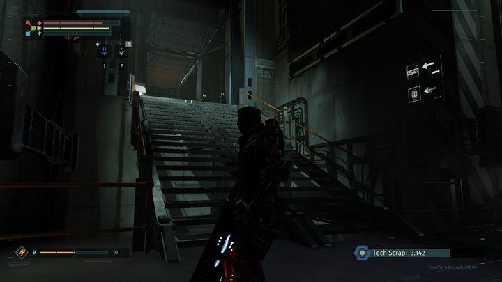 Here, you will come across an area full of toxic waste - Central Production B | The Surge Walkthrough - Walkthrough - The Surge Game Guide