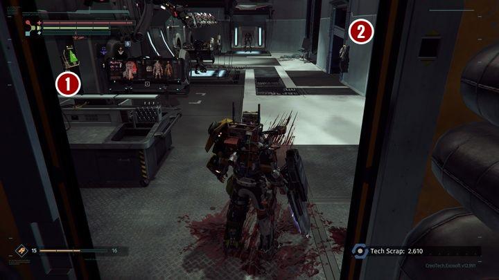 In lab 01, enemies wont attack you, until you break one of the cabinets - Research Zone | The Surge Walkthrough - Walkthrough - The Surge Game Guide