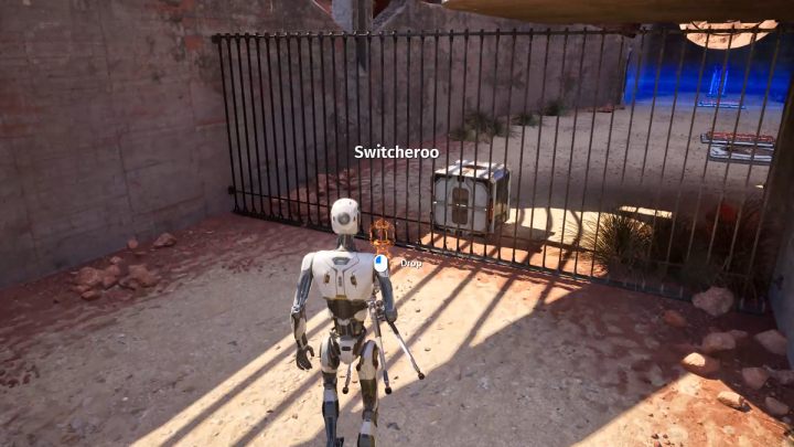 The biggest problem here is the correct setup of the connector so the laser reaches the button next to the terminal - Talos Principle 2: Switcheroo puzzle solution - FAQ - Talos Principle 2 Guide