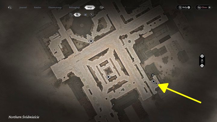 Urban Secrets: The viewpoint is before the entrance to the Szulski Family Tenement House in Northern Srodmiescie - The Thaumaturge: All Stereoscopic Photographs map - The Thaumaturge: Secrets and Collectibles - The Thaumaturge Guide