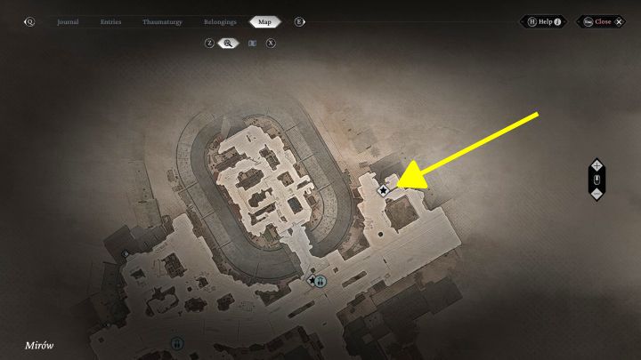 Urban Secrets: The viewpoint is in the same distict (Mirow), in its north-eastern part - The Thaumaturge: All Stereoscopic Photographs map - The Thaumaturge: Secrets and Collectibles - The Thaumaturge Guide