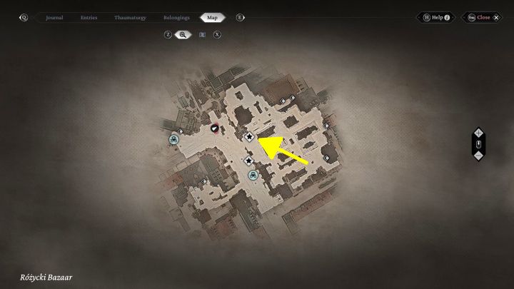 Urban Secrets: The viewpoint in in the center of Rozycki Bazaar, in front of the large siphon in the marketplace - The Thaumaturge: All Stereoscopic Photographs map - The Thaumaturge: Secrets and Collectibles - The Thaumaturge Guide