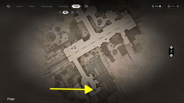 Urban Secrets: The related viewpoint is in the southern part of Praga district, near the main entrance to the hospital - The Thaumaturge: All Stereoscopic Photographs map - The Thaumaturge: Secrets and Collectibles - The Thaumaturge Guide