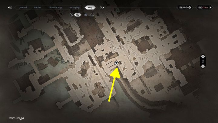 Urban Secrets: The related viewpoint is in the southern part of Port Praga district - The Thaumaturge: All Stereoscopic Photographs map - The Thaumaturge: Secrets and Collectibles - The Thaumaturge Guide