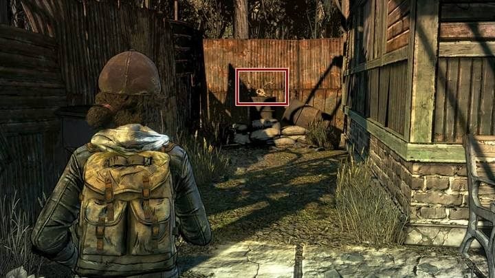 A secret located behind a building. - Chapter 1 | Episode 1 of The Walking Dead The Final Season - Episode 1 - Done Running - The Walking Dead The Final Season Game Guide