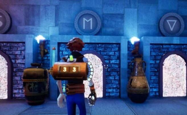 First you need to enter the blue portal - Solution to riddles in second location | The Watchmaker - Part 2 - The Watchmaker Game Guide