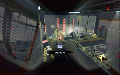 Your objective is defeating the enemies found in each wing and afterwards destroying the generator they're protecting - Chapter 07 - Spidey to the Rescue - Walkthrough - The Amazing Spider-Man - Game Guide and Walkthrough