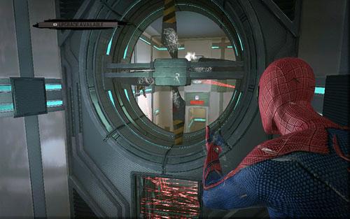 A bit further your road will be blocked by a large turbine - Chapter 07 - Spidey to the Rescue - Walkthrough - The Amazing Spider-Man - Game Guide and Walkthrough