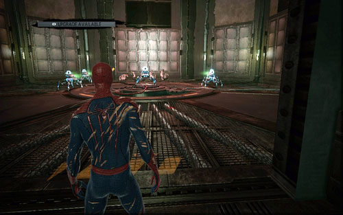 On the other side you will have to fight some robots - Chapter 07 - Spidey to the Rescue - Walkthrough - The Amazing Spider-Man - Game Guide and Walkthrough