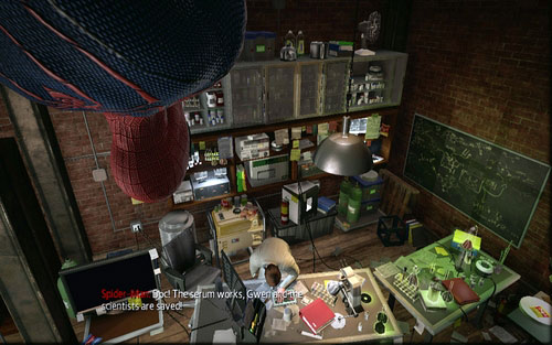 In order to finish the mission, return to the apartment and speak with the professor - Chapter 07 - Spidey to the Rescue - Walkthrough - The Amazing Spider-Man - Game Guide and Walkthrough