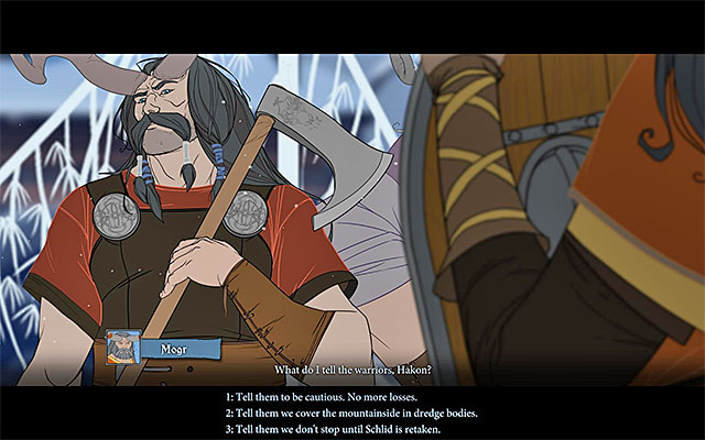 Final part of the conversation - Vedrfell | Chapter 3 - Chapter 3 - The Banner Saga Game Guide