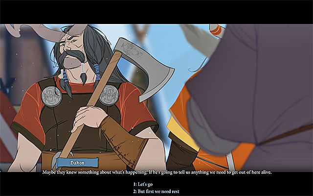 The choice is quite important - Ridgehorn | Chapter 3 - Chapter 3 - The Banner Saga Game Guide