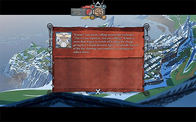 Accepting Krumrs help may lead to his death afterwards - The more important decisions | Lists - Lists - The Banner Saga Game Guide