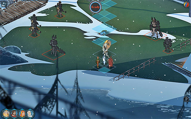 You can follow Oddleifs idea and stert saving the villagers, or leave them to their fate - Frostvellr | Chapter 4 - Chapter 4 - The Banner Saga Game Guide