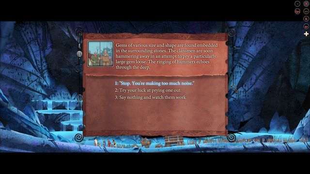 A brief rest at the springs after the whole day. - The underground journey | Chapter 11 - Chapter 11 - The Banner Saga 2 Game Guide