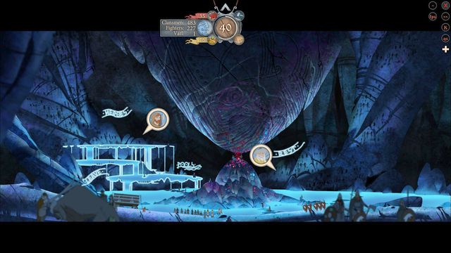 You can talk to the heroes by the springs. - The underground journey | Chapter 11 - Chapter 11 - The Banner Saga 2 Game Guide