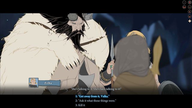 Make a choice concerning Eyeless. - The underground journey | Chapter 11 - Chapter 11 - The Banner Saga 2 Game Guide